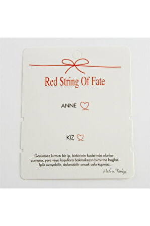 2'li Anne Kız Yazılı Bileklik Kartı 200 Adet