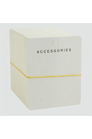 6 Delikli Beyaz Lüx Küpe Kartı