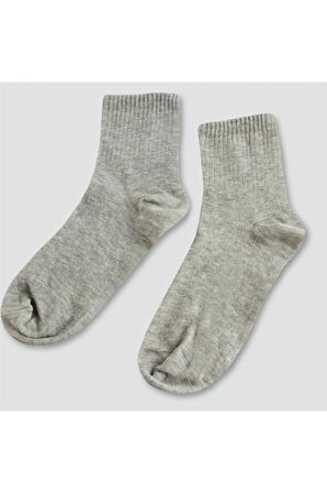 Gri Renkli Kolej Çorap 8*28