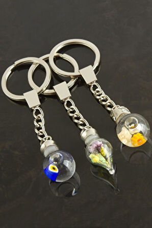 Sulu Karışık Fanus Anahtarlık