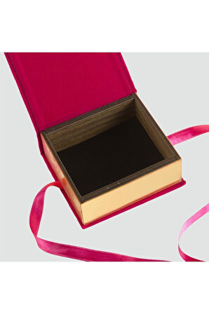 Kurdale Kadife Ahşap Lüx Kelepçe Bileklik Kutusu