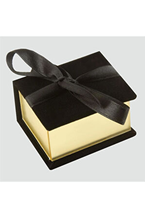 Kurdale Kadife Ahşap Lüx Yüzük Kutusu