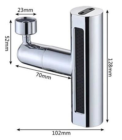 360 Derece Döner Musluk Başlığı