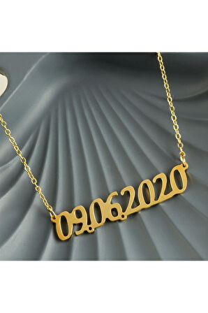 Kişiye Özel Tarih Yazılı Kolye