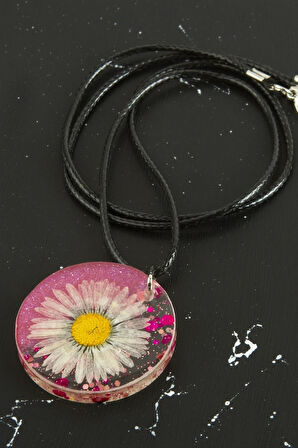 Papatya Epoksi Kolye