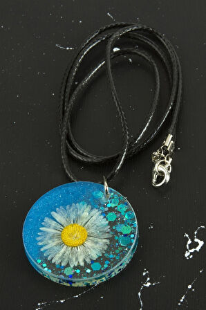 Papatya Epoksi Kolye