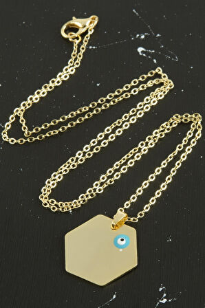 Altıgen İsim Yazılabilir Kolye