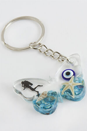 Kelebek Epoksi Anahtarlık