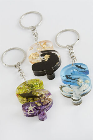 Ş Harfli Epoksi Anahtarlık