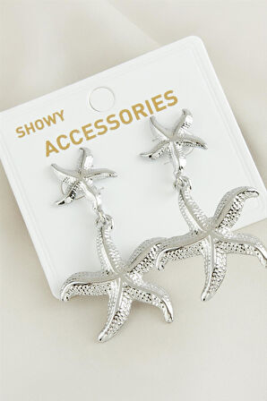 Deniz Yıldızı Yeni Sezon Metal Küpe