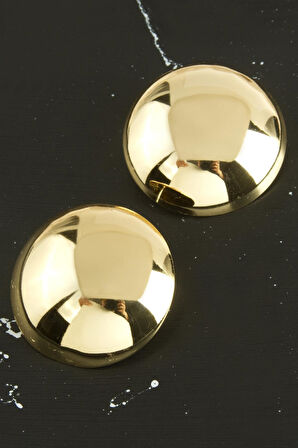 Yuvarlak Yeni Sezon Metal Küpe