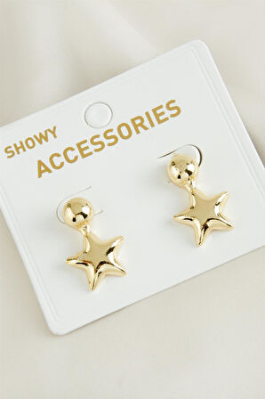 Yıldız Yeni Sezon Metal Küpe