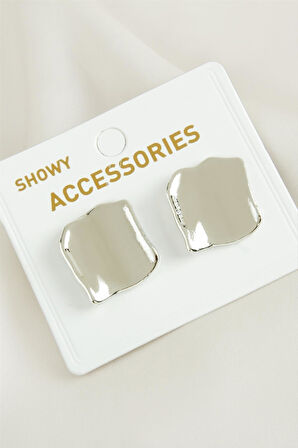 Kare Yeni Sezon Metal Küpe