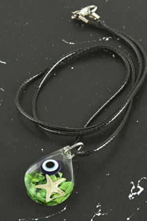 Sultan Çiçeği Damla Epoksi Kolye