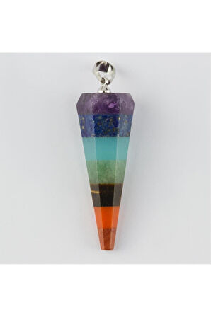 7 Çakra Doğaltaş Kolye Ucu