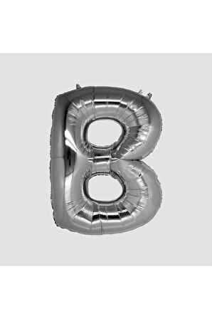 Gümüş Renkli 16*36 Harfli Folyo Balon