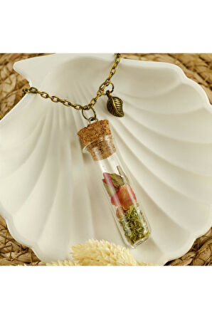 Mantar Tıpalı Canlı Kolye