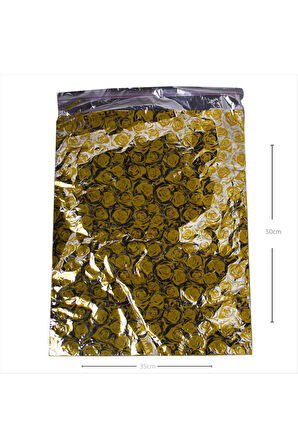 35*50 Metalize Hediye Poşet Paketi 100'lü