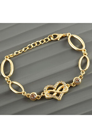 Kalp Taşlı Trend Bileklik