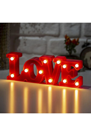 Led Işıklı Love Yazı