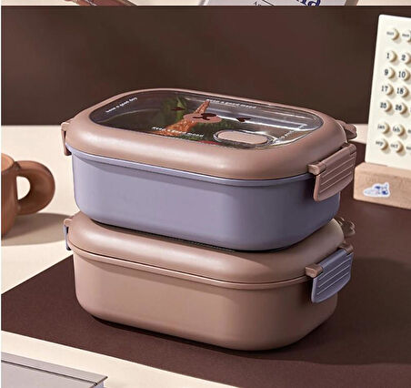 Bölmeli Paslanmaz Çelik Yemek Kutusu