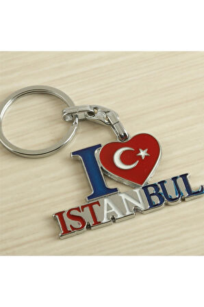 İstanbul Yazılı Metal Anahtarlık