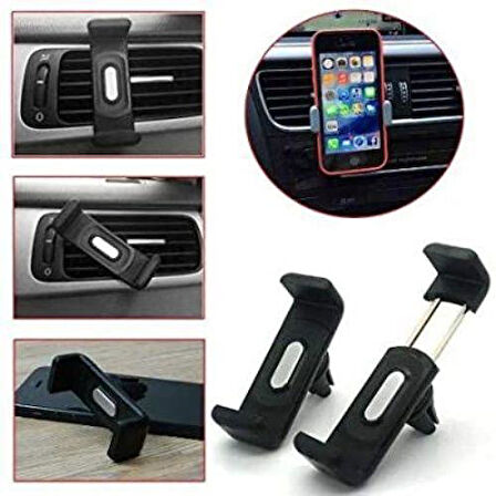 Araç Klimasına Takılan Kıskaçlı Telefon Tutucu