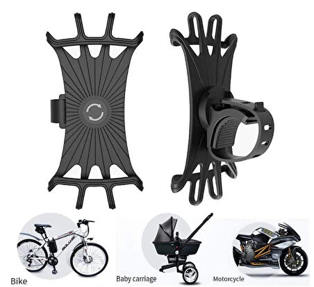 Silikon Esnek Bisiklet Telefon Tutucu