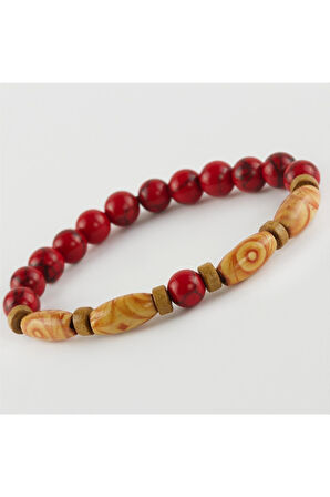 Ceyt Ahşap Trend Yeni Sezon Doğaltaşlı Bileklik