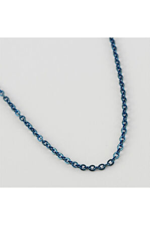 Ters Düz Çelik Zincirli Kolye 50 cm