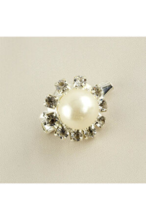 İnci Taşlı Broş