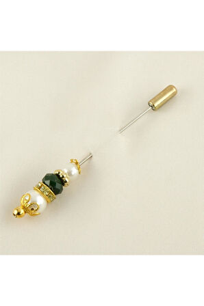 5 Adet İnci Kristal Şal İğnesi