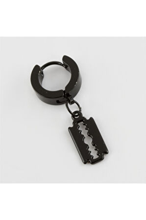 Jilet Figürlü Çelik Erkek Küpe 1 Adet