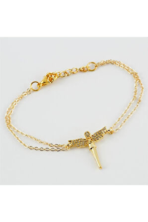 Peri Figürlü Zirkon Taşlı Bileklik