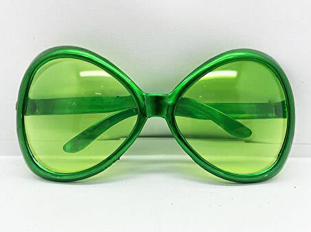 Yeşil Renk Yeşilçam Nostalji 80li Yıllar 90lı Yıllar Parti Gözlüğü  7x16 cm