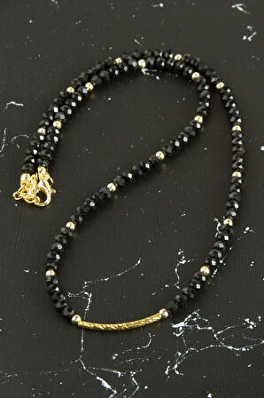 Lazer Kesim Kristal Kolye