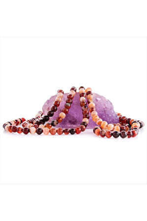 8 mm Damarlı Akik Taşı