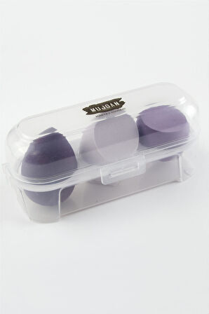 3 Adet Yumurta Kutulu Makyaj Süngeri