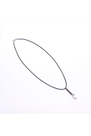 Hançer Figürlü Vinlex Deri Kolye