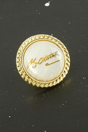 Atatürk Sedef Yaka Rozet