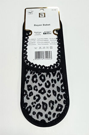 Benekli Dantel Babet Çorap