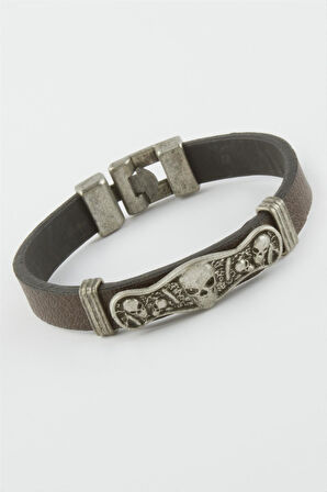 Kuru Kafa Suni Deri Bileklik