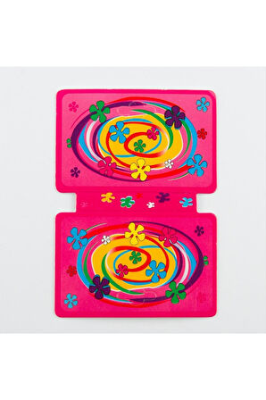 Çiçek Desenli Kolye Kartı