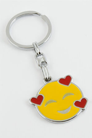 Sevimli Emoji Metal Anahtarlık