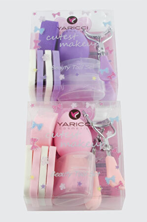 6 Makyaj Süngeri & Kirpi Kıvırma Seti