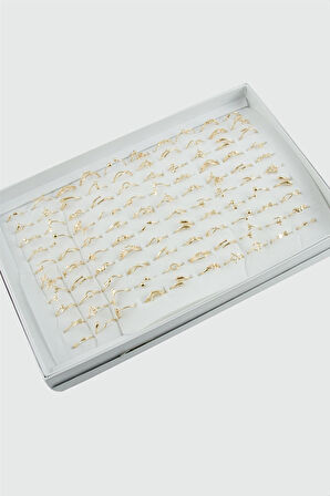 Karışık Lüx Çelik Eklem Yüzük 1 Adet