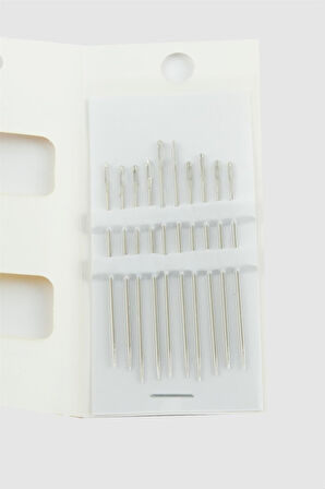 10 Adet Gümüş Dikiş İğnesi