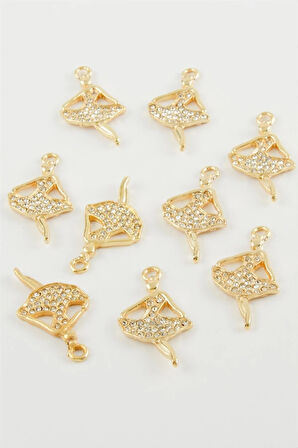 Balerin Taşlı Kolye Ucu Aparatı 1 Adet