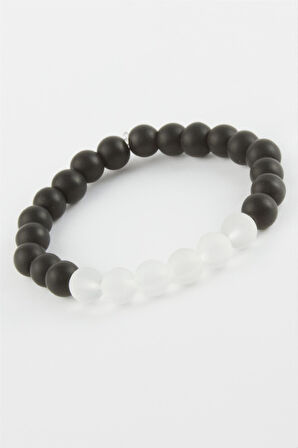 Buzlu Kuvars Onix Doğaltaşlı Bileklik