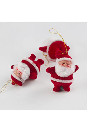 3'lü Noel Baba Yılbaşı Ağaç Süsü
